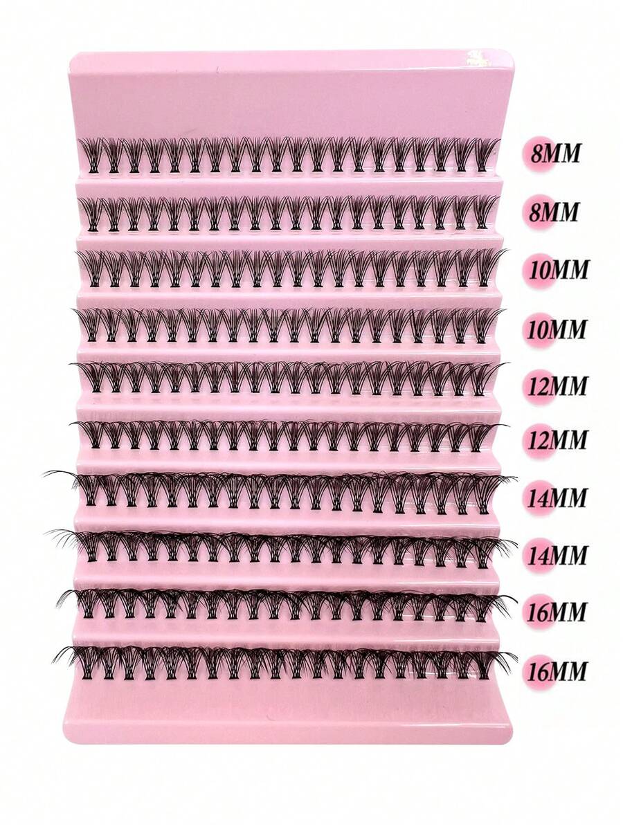 200 簇，D Songs 20D 8-16 毫米混合 0.07 毫米，防水貂皮，轻质 DIY 睫毛，适合自然至戏剧性的妆容，适合日常使用和活动 - D - 查看 1