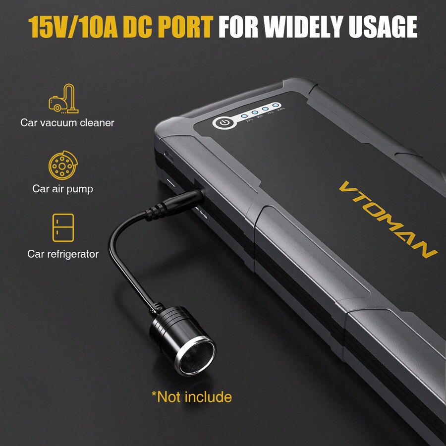 VTOMAN V2500 JUMP STARTER 2500A, Car Battery Jumper Starter Portable