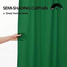 2 Pcs Christmas Backdrop Curtains For Photography Parties Birthday, Wrinkle Resistant Background Curtain Panels- Solid Party Wedding BackdropDecorations (10 Ft X 10 Ft, 2 Panels) - 獵人綠 - 查看 4