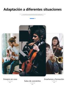 Atril Ajustable Plegable Portátil Para Partituras De Música - Negro - Ver 9