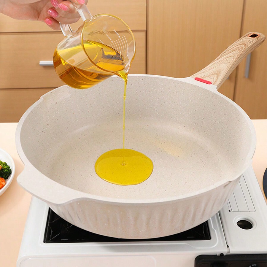 Maifanshi NonStick Frying Pan, MultiFunctional Flat Bottom Pan For