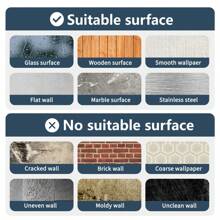 1 pièce Sticker mural en PVC asymétrique en forme d'étoile et de lune de licorne mignonne avec nom personnalisé, pour chambre, usage quotidien et universel, amovible - noir - Voir 3