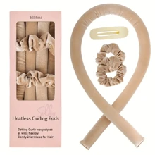 Ellitina 4Pcs No-Heat Curling Rods Set - Soft Velvet Hair Curlers For Overnight Use, Ideal For Long Hair, Low Allergen, Perfect Women Gift - Multicolor - View 11