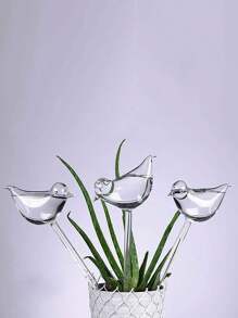 1pc Transparent Pvc Plastic Bird Shaped Watering Device For Plants, Automatic Slouchy Plant Waterer - Clear - View 7