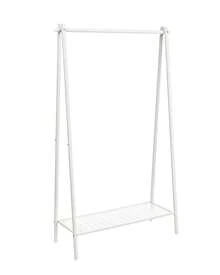 SONGMICS Clothes Rail, Clothes Rack, Garment Rack With Steel Frame, With Hanging Rail And Shelf, 33.5 X 92.5 X 153 Cm, For Bedroom, Dressing Room, Laundry Room, White - White - View 7