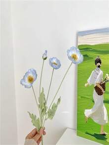 Hoa anh túc Iceland màu hồng nhân tạo, dùng để trang trí phòng khách, bó hoa, bình hoa hoặc trang trí cầm tay, bàn ăn, tiệc tùng, trang trí nhà cửa - Nhiều màu - Xem 7