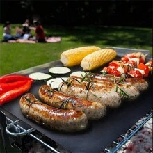 Extra Thick Non-Stick Reusable Oven Liner Mat – Heavy Duty Oven Floor Protector, Easy To Trim For Custom Fit, Electric & Gas Oven Compatible, Kitchen Accessory For Mess-Free Baking Non-Stick BBQ Grill Mat Heat Resistant Baking Reusable Barbecue Plate Cooking Grilling Sheet Liner Tools 40x33cm Back To School