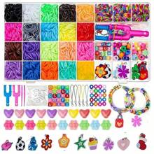 Bandas de goma en al azar colores vibrante colores & flexible diseños hacer A de DIY pequeño Objetos , como Brazaletes , collares , cachorros , pequeño Bolsas , fruta Mujer usar a crear A de colores mundo con paquete Accesorios con asombroso Accesorios , hacer de único usable caucho amistad Brazaletes Accesorios de pelo collares anillos , ETC puede ser hecho , como poso como otro Adornos