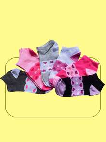 12 PAIRS WOMEN'S PRINTED SHORT SOCKS SIZE 31-35 - Nhiều màu - Xem 2