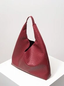 Túi xách đeo vai da giả dệt cổ điển dành cho nữ, Túi tote dung tích lớn, Túi đeo nách tối giản, Túi xách tay lớn kèm ví, Túi xác ướp, Túi kết hợp, Túi đi làm và túi mua sắm, Ví màu đỏ tía, Quà tặng Giáng sinh cho phụ nữ (Họa tiết ngẫu nhiên), Túi màu đỏ tía thời trang, Quà tặng Giáng sinh tuyệt vời nhất từ trước đến nay - Màu Đỏ Sâu - Xem 9