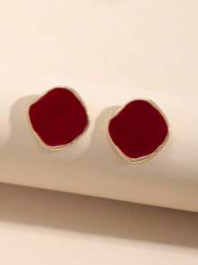 1 paire de boucles d'oreilles minimalistes élégantes, convenant à un port quotidien