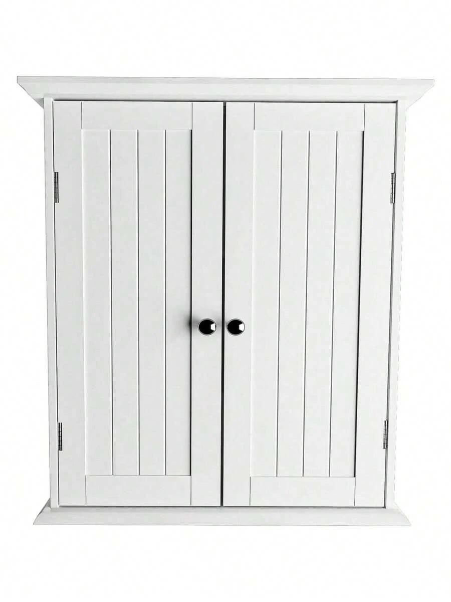 Modern Bathroom Wall With Adjustable Shelf Full Sized Wall