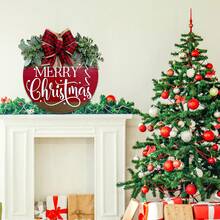 1PC Biển báo Giáng sinh bằng gỗ cổ điển - Biển báo trang trí cho tiền sảnh, vườn, sân trong, thiết kế vòng hoa lễ hội, không cần điện, thích hợp để treo ở cửa trước, biển báo treo cửa nhà ấm áp, hoa văn truyền cảm hứng thú vị bằng gỗ, trang trí nghệ thuật theo phong cách cổ điển cổ điển, dây treo tường in, quà tặng nhà mới phòng khách phòng tắm quán bar quán cà phê vườn văn phòng hội trường trang trí tường - Nhiều màu - Xem 7