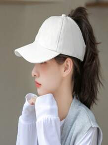 Women's Baseball Cap, Breathable And Sun Protection, Adjustable Horseback Brim, Original Czech Republic "Perez Cap", Women's Baseball Helmet, Golf Helmet, Summer Hat, Sun Cap, Sun Protection Hat - trắng - Xem 2