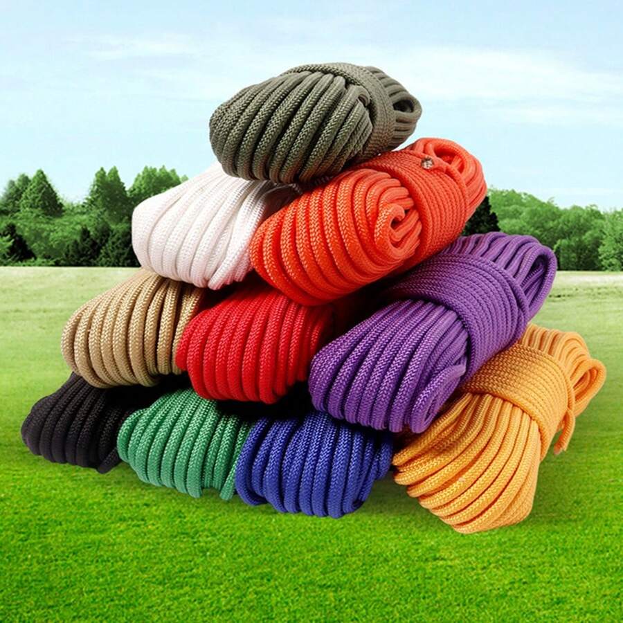 10/50/100m/Pcs Multi-Color 7-Core Reflective Emergency Rescue Rope, Outdoor Camping Climbing Utility Paracord, Tent Survival Leash, Parachute Cord, Woven Rope For Clothesline, Pet Leash, DIY Crafts