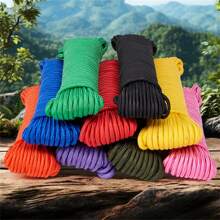 10/50/100m/Pcs Multi-Color 7-Core Reflective Emergency Rescue Rope, Outdoor Camping Climbing Utility Paracord, Tent Survival Leash, Parachute Cord, Woven Rope For Clothesline, Pet Leash, DIY Crafts