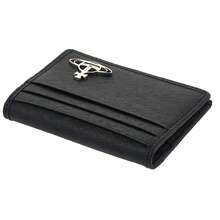 Vivienne Westwood Cartera de tarjetas de piel saffiano, color negro - Negro - Ver 4