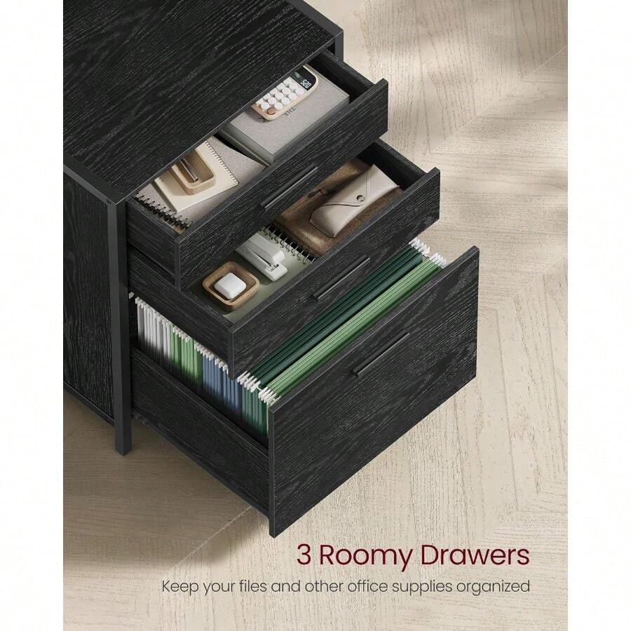 VASAGLE File Home Office Filing With HeightAdjustable