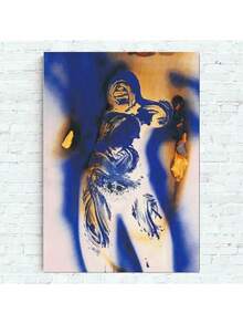 1 件抽象伊夫克莱因蓝色苏拉热圆圈墙面艺术帆布画现代海报版画客厅家居装饰画无框 - 彩色 - 查看 6