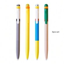 1/4 支鸭子笔指尖小滑轮溜冰 0.5 毫米圆珠笔黑色凝胶墨水适用于书写办公学校 - 均碼 - 查看 14