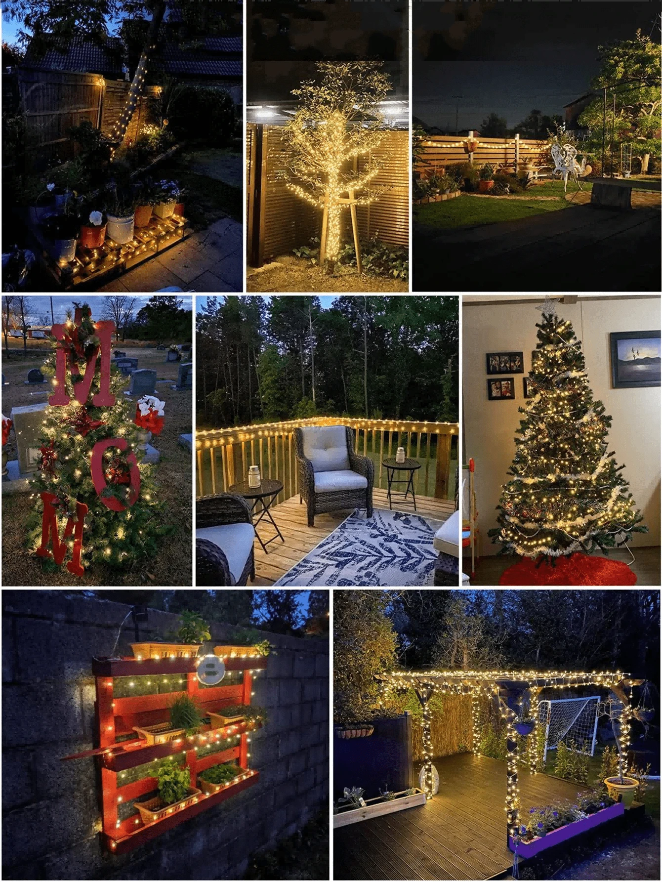 1pc 100LED Solar String Lights, Outdoor Garden Decoration String Lights