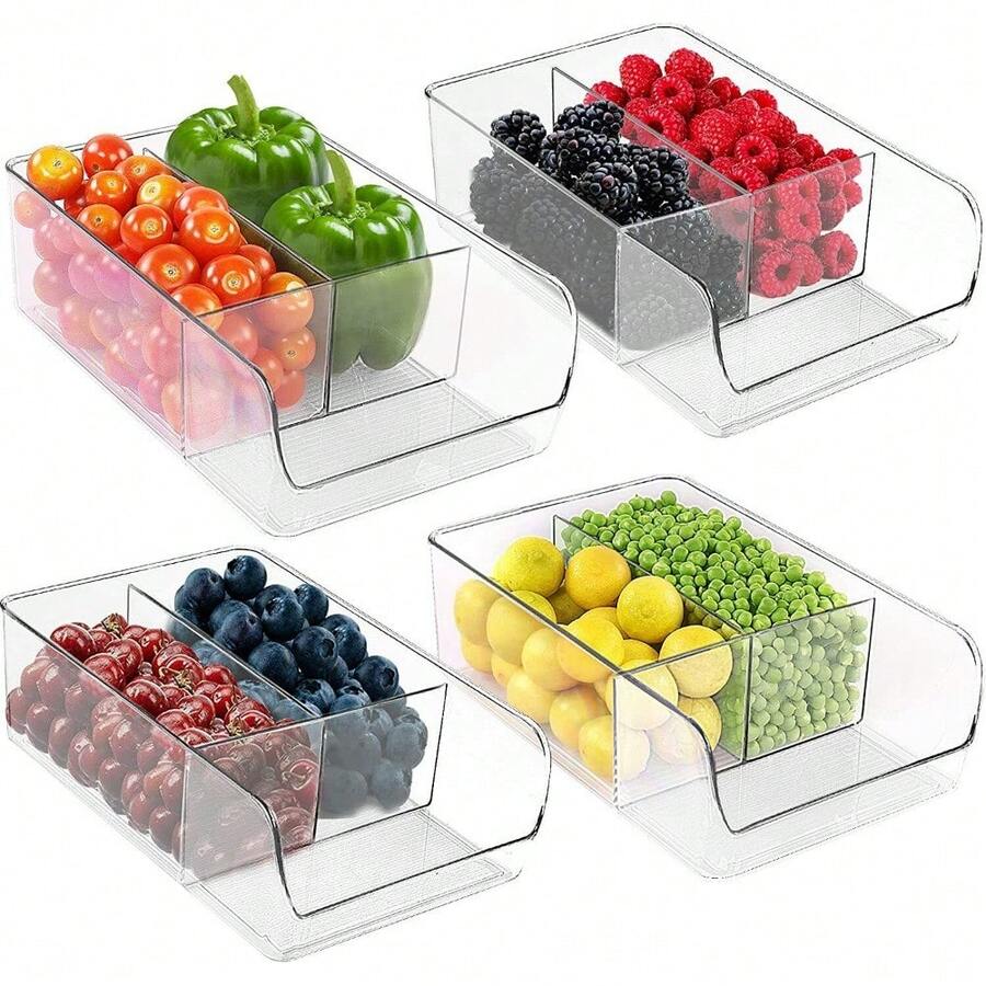 Fridge And Pantry Organizer 3 Divided Section For Food Packet Utopia