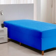 Waterproof Mattress Protector Box Single Mattress Cover - azul real - Ver 1