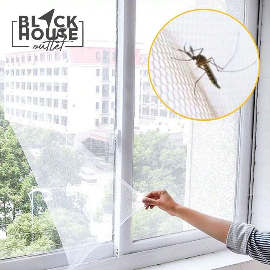Kit 3 Anti-Insect Mosquito Screens Adjustable Mosquito Net For Window - 白色 - 查看 1