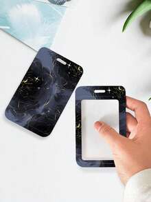 1PC Giá đỡ thẻ dọc Ins thẩm mỹ dễ thương sáng tạo hoạt hình Giá đỡ thẻ trường học Dây co giãn lò xo Thẻ ăn trưa có thể thu vào Thẻ xe buýt Thẻ tàu điện ngầm Giá đỡ thẻ ID công việc - Vòng đệm lò xo - Xem 2