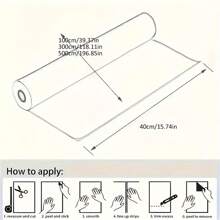 1 卷哑光黑色 PVC 自粘墙纸家居装饰即撕即贴墙贴适用于卧室餐厅厨房加厚防水防霉可移除接触纸适用于橱柜书桌桌门家具翻新易于清洁 - 黑色 - 查看 6