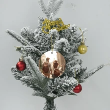 1 tấm gốm sứ treo tường trang trí tùy chỉnh 2 ảnh, quà tặng cho gia đình, bạn bè, người yêu thú cưng, đồ trang trí Giáng sinh, quà tặng ảnh - trắng - Xem 4