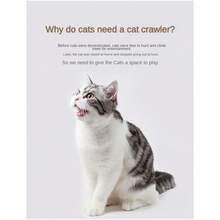 Wooden Cat Climbing Frame, One-Piece Large Cat Scratching Frame, Capsule Pet Kennel Indoor Pet Climbing Toys Scratch-Resistant - N6-48x19x16in - Xem 10