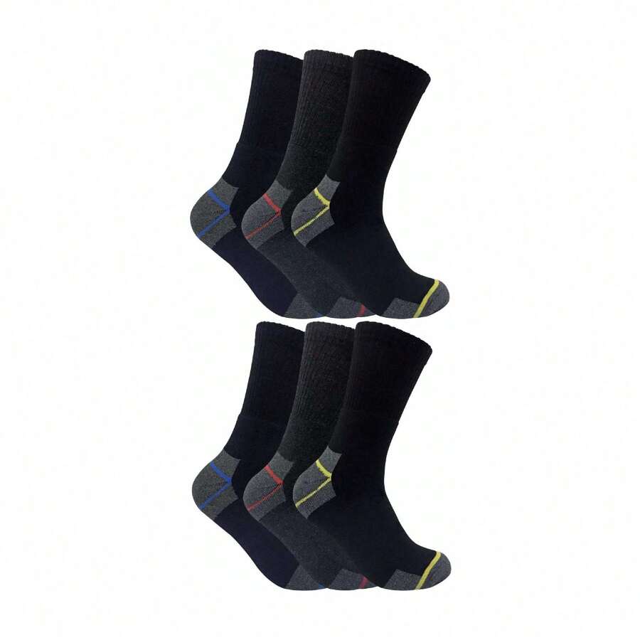 Sock Snob Mens Ultimate Cotton Work Socks For Steel Toe Boots - Fast Shipping And Quick Delivery - Black - View 1