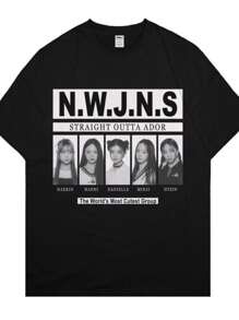 Nwjns T-Shirt ONLINE FOR FANS Women's Fashion 100% Cotton NEW RELEASE! - màu đen - Xem 1