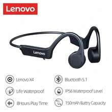 Lenovo X4 Bone Conduction Headphones Bluetooth 5.3 Hifi Ear-hook Wireless Headset With Mic Sport Earphones - 黑色 - 查看 2