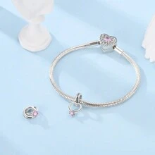 Wedding Ring Devise Charm Beads Fit Bracelet Necklace 925 Sterling Silver DIY Pendant Promise Charms Fine Jewelry Women Family Love Wedding Accessories Gift