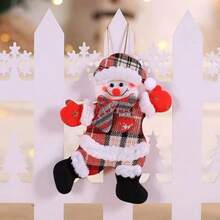 Christmas Decorations, Christmas Tree Accessories, Christmas Fabric Small Doll Pendant, Dancing Old Man, Snowman Doll, Small Pendant, Cartoon Santa Claus Plush Pendant Santa Claus Hairball Keychain, Christmas Gift, Cute Christmas Decoration Bag Charm - Multicolor - View 15