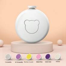 Electric Nail Grinder Clipper For Baby With 6 Polishing Head Without Battery Little Bear Pattern - Multicolor - View 8