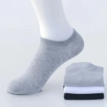 5/15 Pairs Unisex Plain Breathable Comfortable Casual Ankle Socks, Soft & Lightweight Low-Cut Socks Suitable For Outdoor Activities - Multicolor - View 3