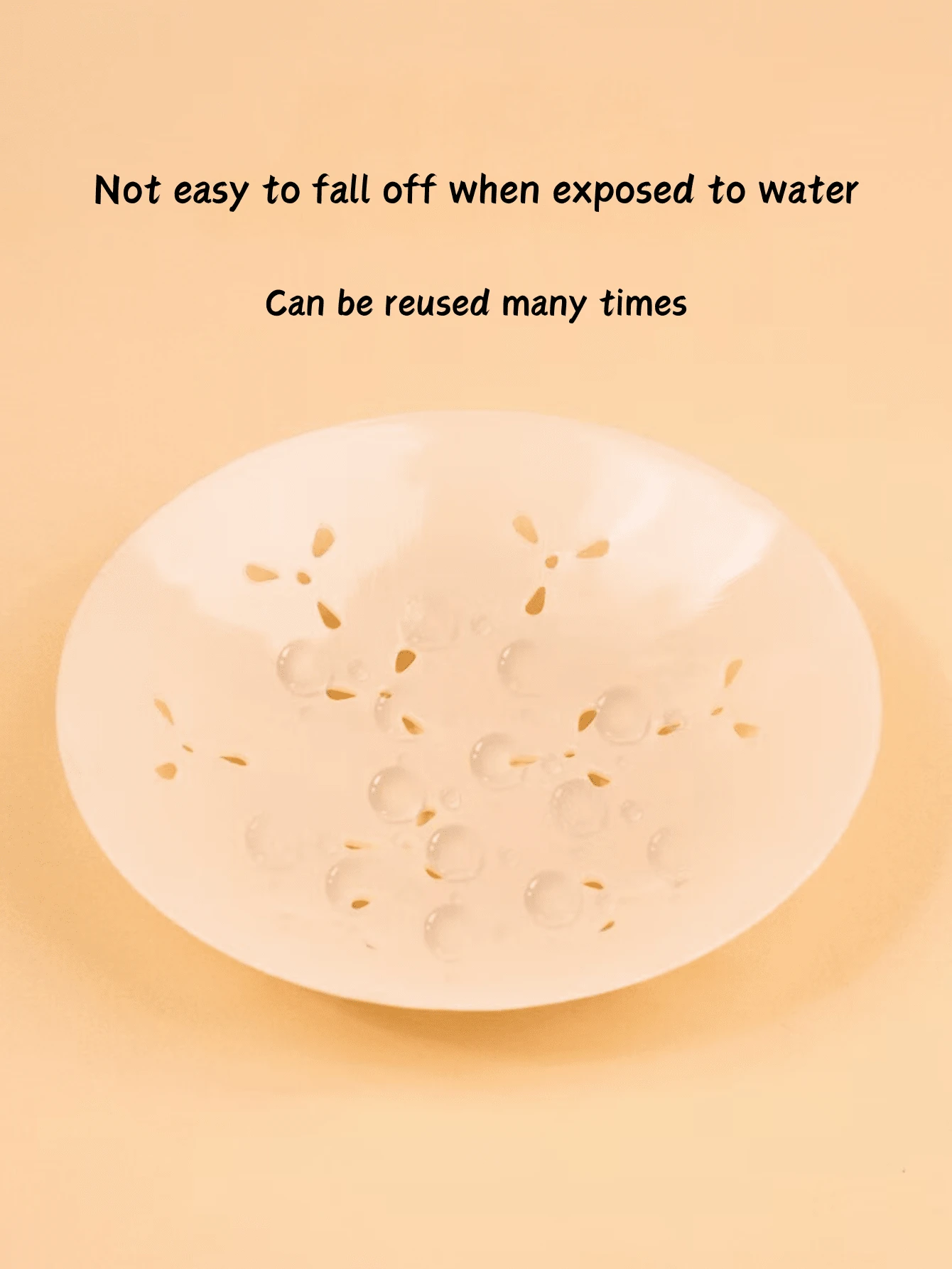 2 件隐形硅胶乳房风车，可重复使用乳头盖 - 淺粉色 - 查看 1