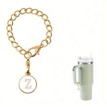 1 Packung Initialen Charm Anhänger, personalisierte Buchstaben Schmuckanhänger zur Kennzeichnung von Kaffeetassen, Anti-Verlust Dekoartikel