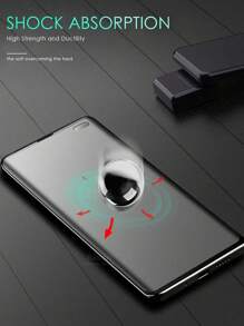 2 pièces Film de protection d'écran hydrogel mat couvrant complètement compatible avec iPhone, Galaxy, Honor, Z Flip et d'autres modèles. Facile à appliquer, prend en charge le déverrouillage par empreinte digitale. Film souple (pas en verre trempé) - mat - Voir 9