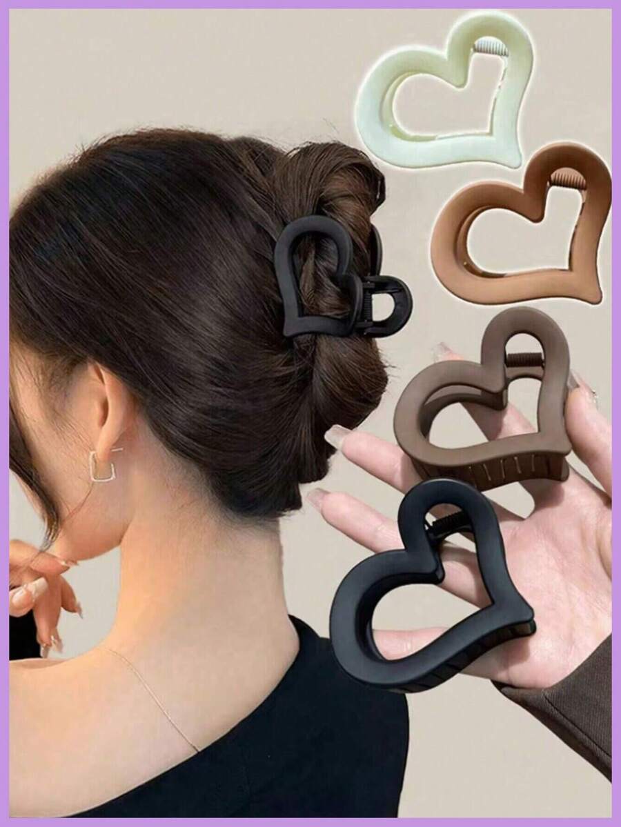 4/1 kẹp tóc đa năng, dây buộc tóc, vòng tóc, phụ kiện tóc, kẹp tóc, kẹp tóc đuôi ngựa, kẹp tóc thiết kế, kẹp tóc hình dạng 3D, phù hợp với mọi kiểu tóc, dụng cụ tạo kiểu tóc - Nhiều màu - Xem 1