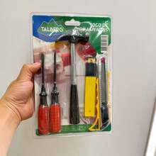 TOOL SET WITH 5 PCS Screwdrivers/Hammer/Knife - 彩色 - 查看 1