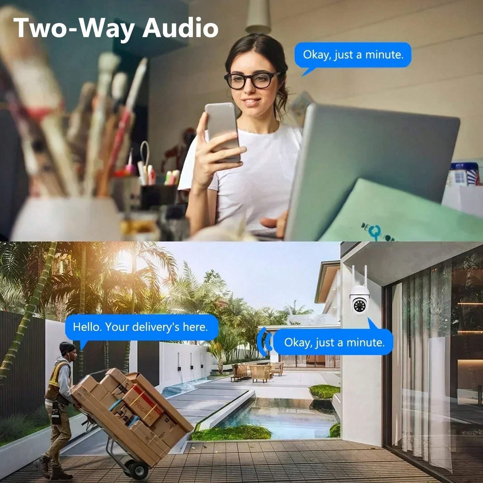 Outdoor Security Camera, Wireless IP Camera Home Security System