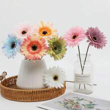 6 件装人造花花束 丝绸雏菊 婚礼客厅办公室派对 DIY 家居装饰 人造非洲菊花 人造雏菊花 新娘伴娘手捧花 丝绸雏菊花 婚礼花束 客厅办公室派对 花园 DIY 装饰植物 白色人造花 花卉装饰 装饰植物 人造花 非洲菊 雏菊 高大假雏菊茎 人造花大波斯菊花束 新娘手持白色填充物 - 彩色 - 查看 8