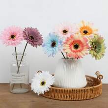 6 件装人造花花束 丝绸雏菊 婚礼客厅办公室派对 DIY 家居装饰 人造非洲菊花 人造雏菊花 新娘伴娘手捧花 丝绸雏菊花 婚礼花束 客厅办公室派对 花园 DIY 装饰植物 白色人造花 花卉装饰 装饰植物 人造花 非洲菊 雏菊 高大假雏菊茎 人造花大波斯菊花束 新娘手持白色填充物 - 彩色 - 查看 9