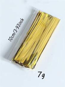 100pcs Letter Graphic Gift Bag Twist Tie