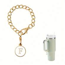 1 Packung Initialen Charm Anhänger, personalisierte Buchstaben Schmuckanhänger zur Kennzeichnung von Kaffeetassen, Anti-Verlust Dekoartikel