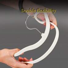 50/10/5/1件套新款短颈衣架防滑植绒衬衫衣架短颈简约节省空间衣架裙子裤子鞋子牛仔裤靴子裙子 - 彩色 - 查看 7